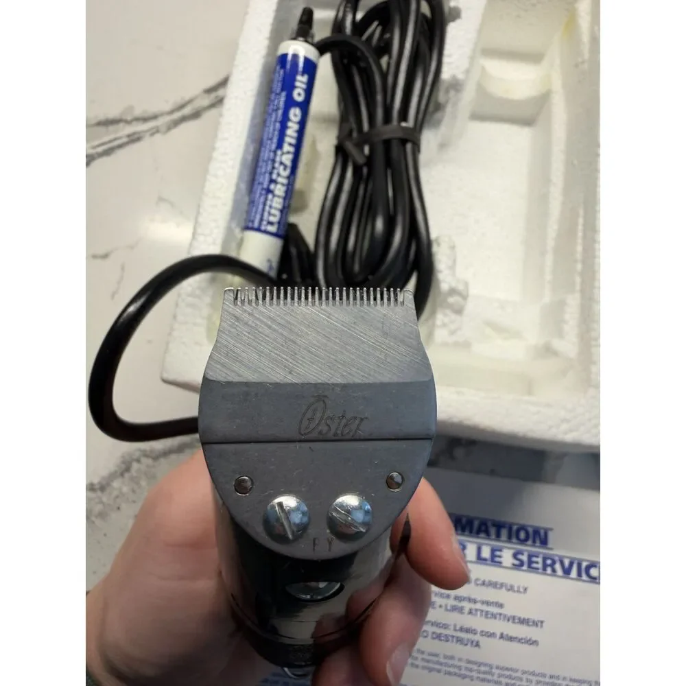 Vintage Oster Finisher Trimmer Model 59-10 Horse Equine Grooming Clipper Boxed